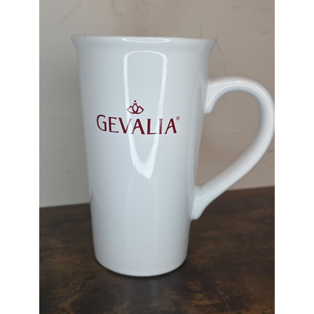 Tall Gevalia Ceramic Coffee Mug White